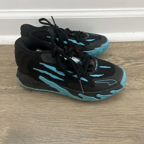 Puma | Shoes | Boys Puma Mb3 Hive Black Blue Basketball  display picture 1